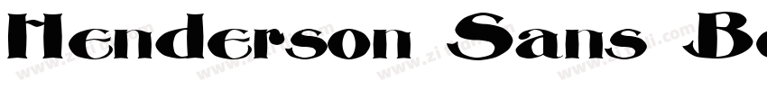 Henderson Sans Bold字体转换